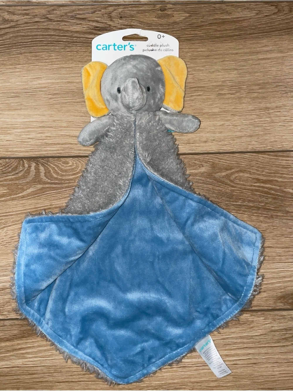 Carter's Elephant Cuddle Plush Lovey NEW
